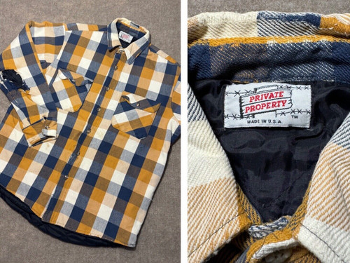 Vtg private property flannel - private,
