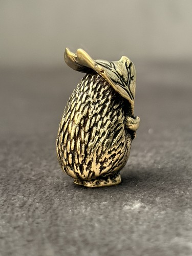Solid brass hedgehog - brass,