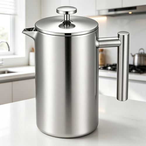 French press stainless - french, steel