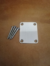 Fender Squier precision bass neck plate chrome very good condition
