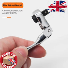 1/4" Fast Rotatable Mini Ratchet Wrench Set 72 Teeth Dual Head Socket Spanner To