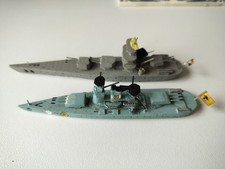 Two handmade wood wooden naval