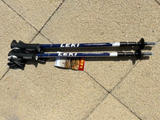 LEKI Voyager  Walking / Trekking  poles Blue  / Adjustable  unused RRP £65.00