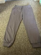 Women’s Jeff & Co Jogger Bottoms 10-12 Mauve With Pockets And Drawstring Fasten
