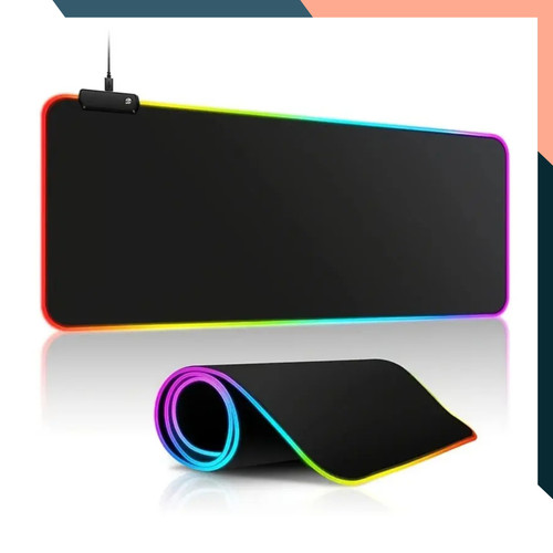 Rgb xxl gaming mouse pad - gaming, led