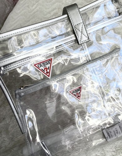 Guess transparent beach bag - guess,