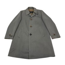 VINTAGE Tweed Wool Overcoat XL