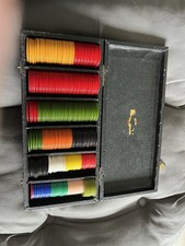 Vintage Poker Chip Set In