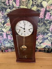 Hermle Wall Clock with Pendulum Westminster Chime Key Can Free Stand Wooden