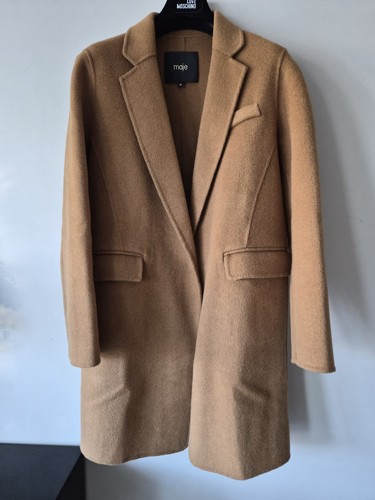 Maje wool coat camel - maje, 36