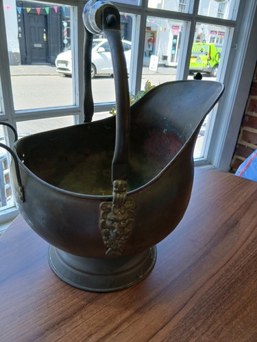 Antique copper brass coal ash - brass,