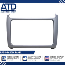 Fascia Panel For VW Polo Mk5 Facelift Car Radio RNS/RCD Android Unit Silver ABS