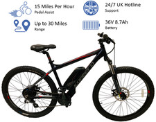 Carrera Vengeance E Spec Electric Bike Pedal Assist Halfords Medium 18" Frame