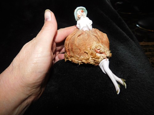 Antique pin cushion half - antique,