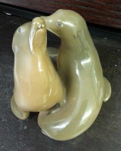 Royal copenhagen two sealions - royal,
