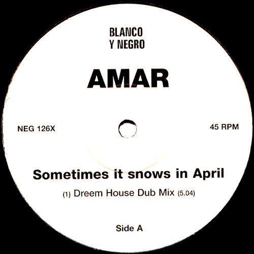 Amar sometimes snows - -, in