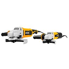 JCB Electric Angle Grinders Twin Pack 600W 2000W 115mm, 230mm Blades M14 Spindle