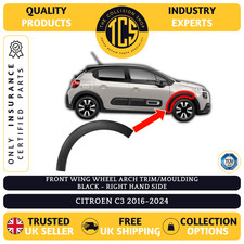 FITS CITROEN C3 2016-2024 FRONT WING WHEEL ARCH TRIM INSURANCE CERTIFIED - RIGHT