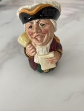 Vintage - TOWN CRIER - D6537 - Royal Doulton Toby Character Jug 1959 10cm VGC