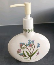 Portmeirion Botanic Garden Oval Soap /  Lotion Dispenser Forget me Not 7.5 Inch
