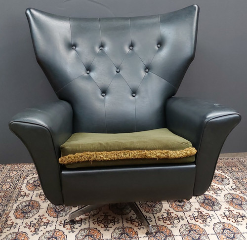 Vintage 1960s 70s - , wingback