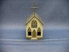 ANTIQUE TIN VILLAGE CHURCH
