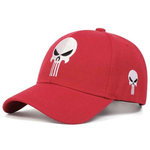 Mens skull punisher embroidery - skull,
