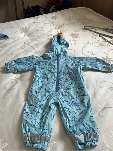 Boys dinosaur puddle coat - dinosaur,
