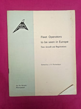 Air-Britain Monograph.  Fleet Operators to be seen in Europe.  FREE POST