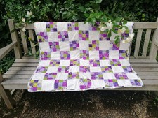 Patchwork quilt blanket throw bedspread  baby mat