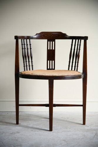 Edwardian inlaid mahogany - edwardian,