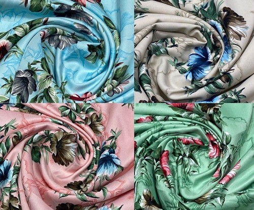 Floral print crepe fabric - print,