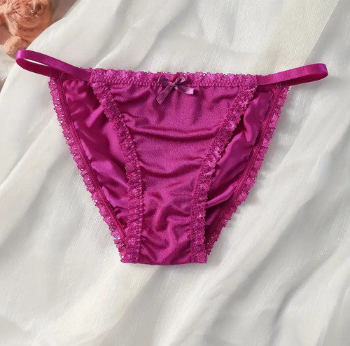 Purple hipster panties tanga - hipster,