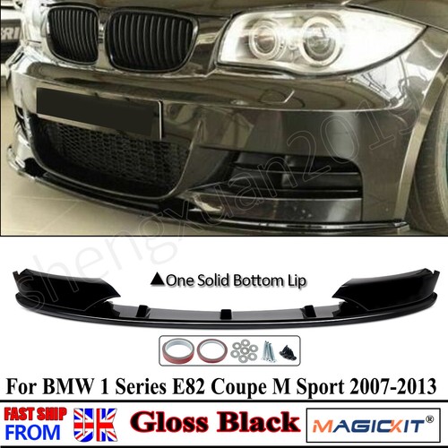 Gloss black front bumper - front,