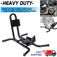 MOTORCYCLE MOTORBIKE FRONT WHEEL CHOCK STORAGE VAN TRANSPORT PADDOCK STAND