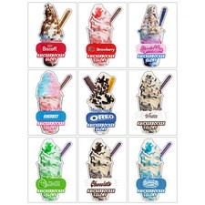 ice cream van sticker Knickerbocker glory stickers decals Sundae Stickers Decal