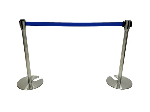 Blue stretch barriers crowd - barriers,,