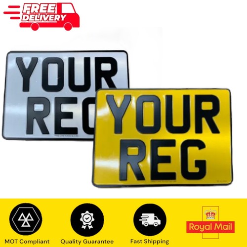 Square car number plates - square,