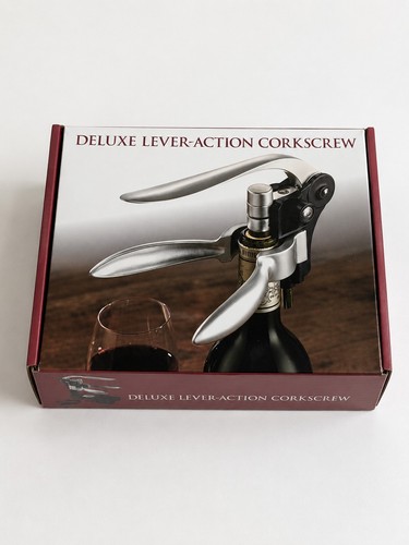 Deluxe lever action corkscrew - deluxe,