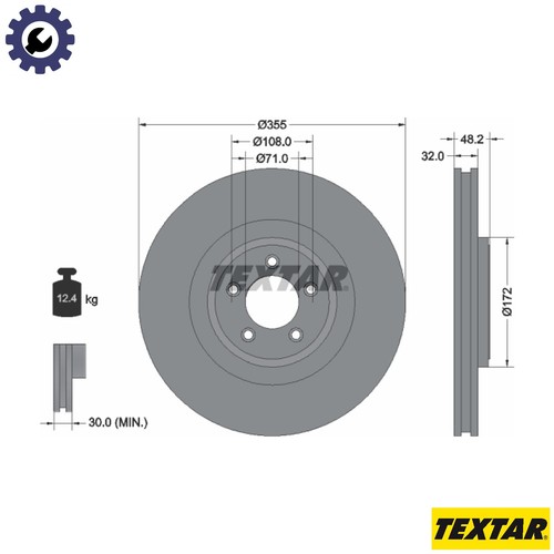 Brake disc 92186305 for - 92186305,