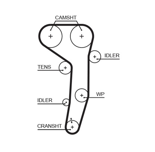 5607xs gates timing belt for - belt,