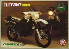 CAGIVA ELEFANT 650 Motorcycle Sales Leaflet c1988 ITALIAN TEXT