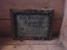 Wills Wild Woodbine Cigarettes Bristol London Advertising Sign