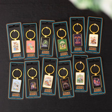 Set of 48 Enamel Keyrings by