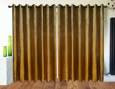 Crushed velvet curtains - crushed, eyelet