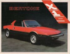 Bertone Fiat X1/9 1500 1983-84 Italian & Export Markets Foldout Sales Brochure