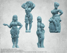 NPC TOWNSFOLK TAVERN GIRL x4