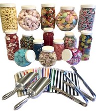 15 Plastic Sweet Jars 2 Scoops