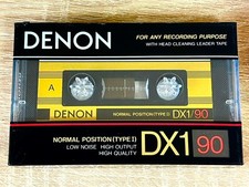 🔝 DENON DX1 90min. NORMAL  POSITION TYPE I BLANK AUDIO CASSETTE TAPE JAPAN