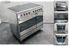 Refurb SMEG Symphony 90 All Electric Ceramic RANGE COOKER Stainless Steel (5T21)